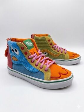 Rare Kids Vans Sesame Street Hi-Top Sneakers